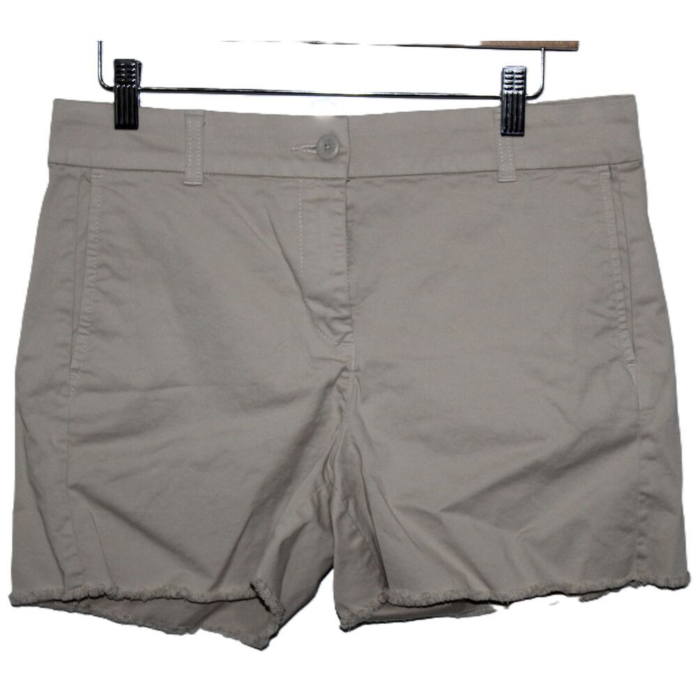 Womens J. Crew 4" Slouchy Chino Shorts AY954 Tan Cotton Casual Shorts Size 4
